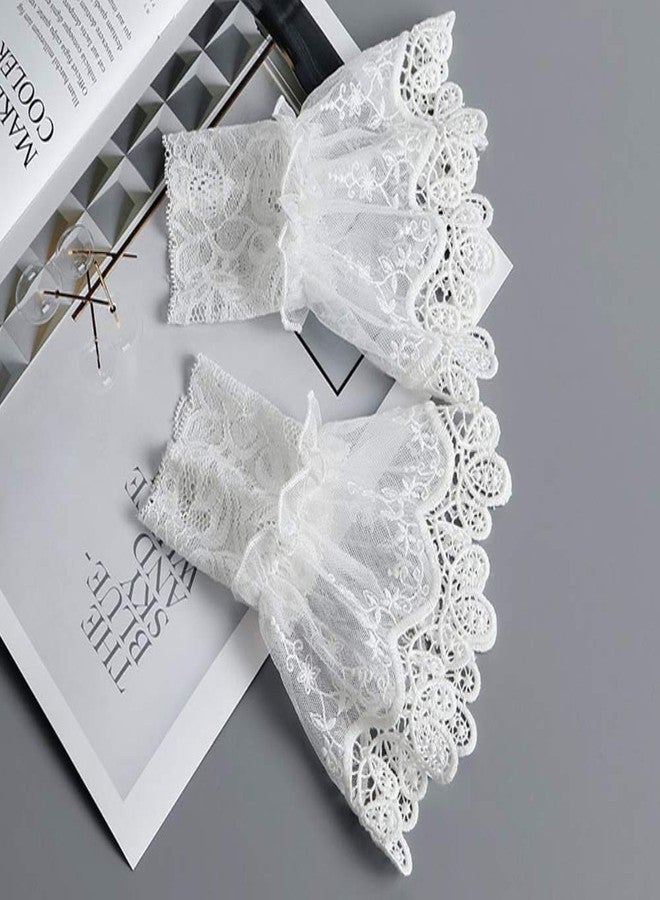 YAKEFJ Women Lace Cuffs Steampunk Wrist Cuff Bracelet for Wedding Party - Image 3